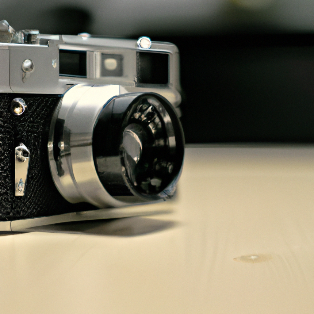 Close-up van een analoge camera in een studio in Antwerpen